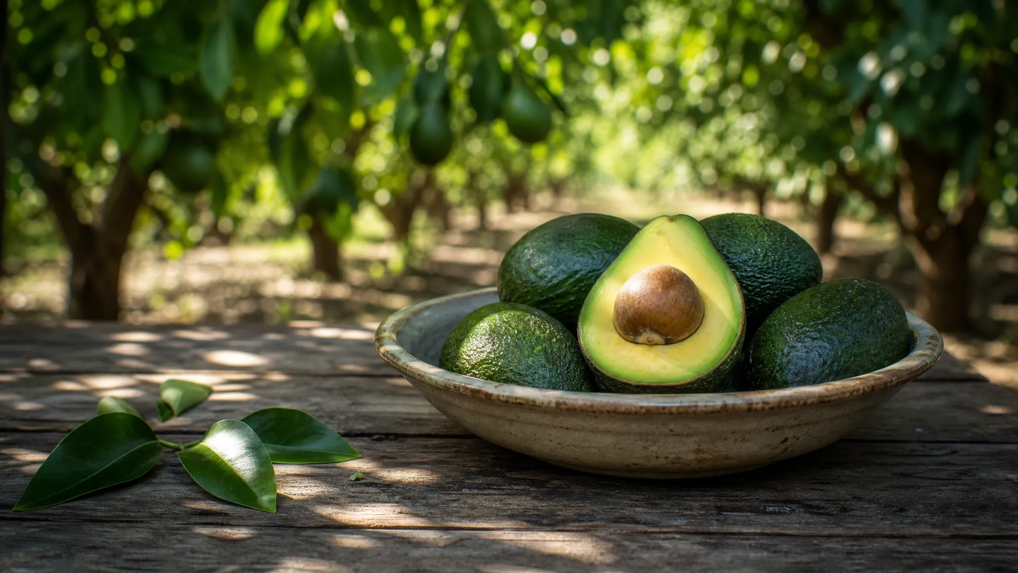 Valley-grown avocados in a bowl